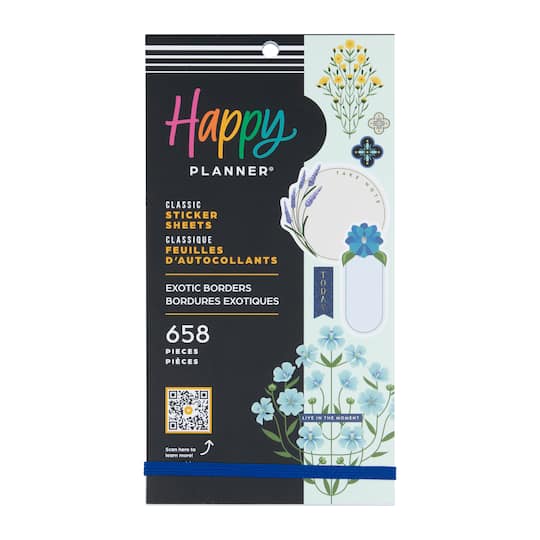 The Classic Happy Planner&#xAE; Exotic Borders Sticker Book